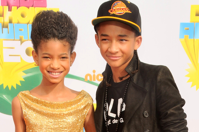 Syskonen Smith. Willow och Jaden. Syskonen Smith. Willow och Jaden.