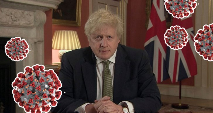 Boris Johnson, Coronaviruset covid-19, Storbritannien, Coronarestriktioner