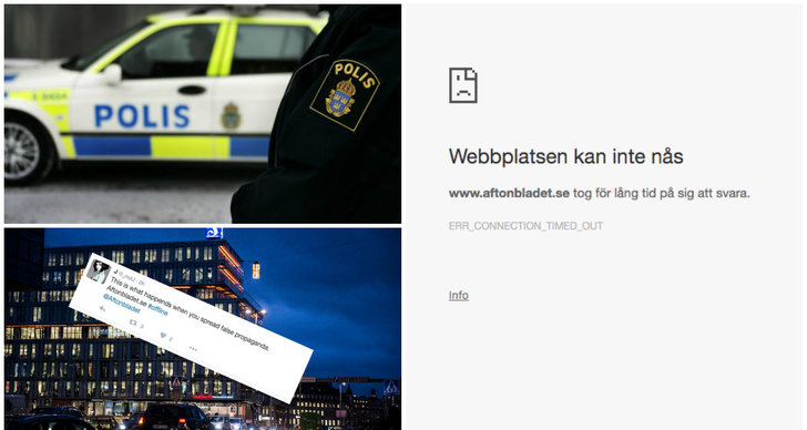 Aftonbladet, Polisen, Cyberattack, Twitter, Säpo