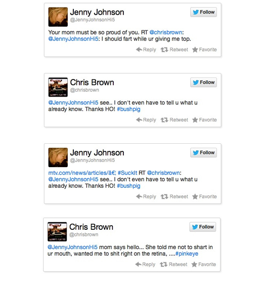 Chris Brown gick till attack mot den kvinnliga komikern Jenny Johnson. Chris Brown gick till attack mot den kvinnliga komikern Jenny Johnson.