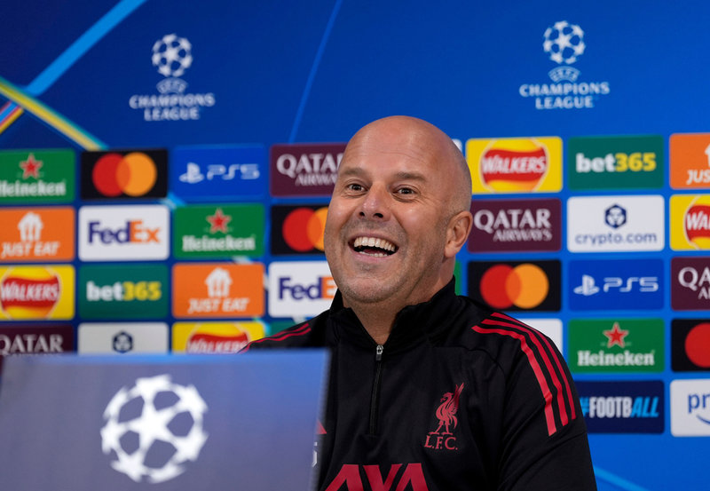 Liverpools manager Arne Slot.