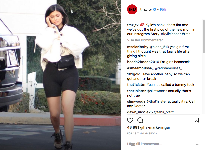 Kylie Jenner 10 februari 2018. Bildkälla: TMZ Kylie Jenner 10 februari 2018. Bildkälla: TMZ