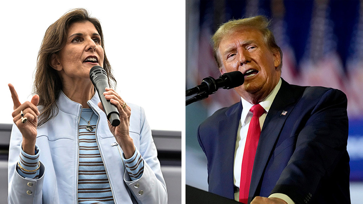 Den förra FN-ambassadören Nikki Haley tampas med expresident Donald Trump om Republikanernas kandidatur inför presidentvalet i november.