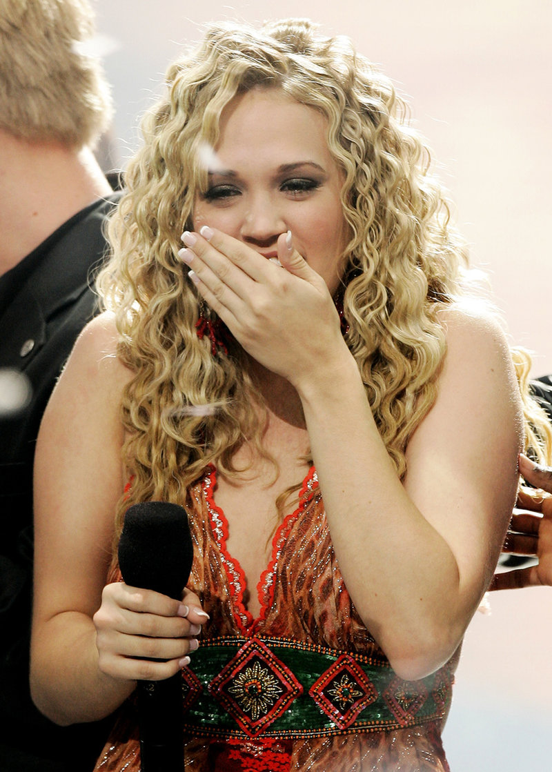 Den 25 maj 2005 utropades Carrie Underwood som segrare av den fjärde säsongen av 'American Idol'. Arkivbild.