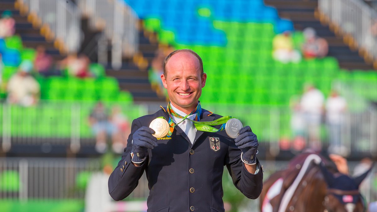 Michael Jung är en av de tyska idrottarna som tagit ett OS-guld och med det öl såklart.