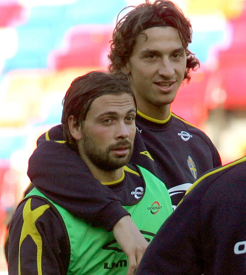 Alexander Östlund och Zlatan Alexander Östlund och Zlatan