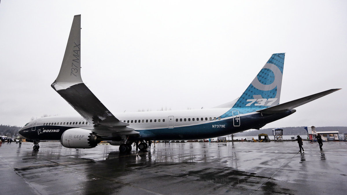 Boeings plan 737 Max 9 får inte flygas i USA efter olyckshändelsen. Arkivbild.