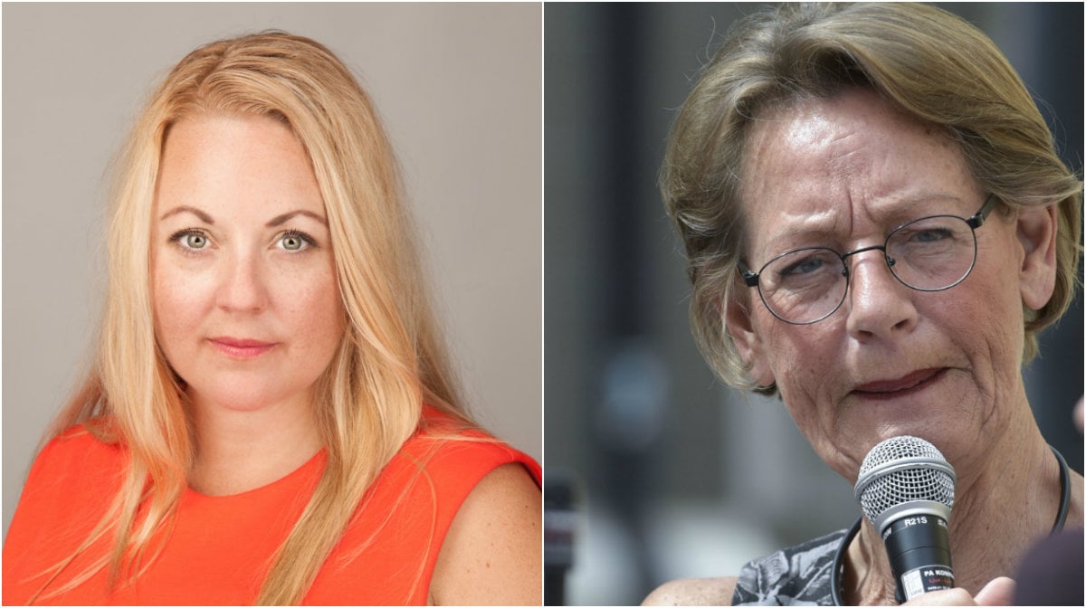 Riksdagsvalet 2018, Rebecca Weidmo Uvell, Debatt, Gudrun Schyman