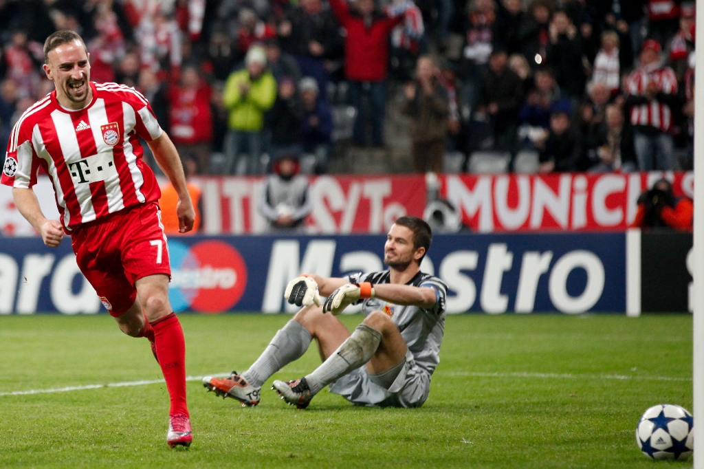 Ribery sköt in både 1-0 och fastställde slutresultatet till 3-0 under matchen mot FC Basel.