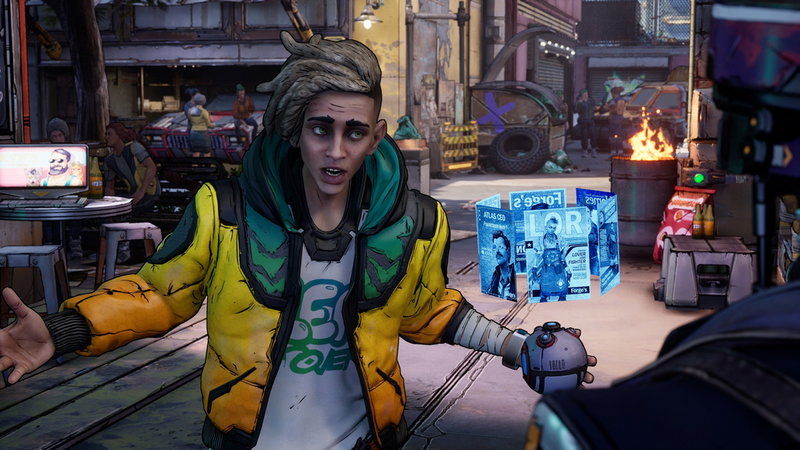 Gearbox visade upp mer från sitt 'New tales from the Borderlands', ett berättelsedrivet äventyrsspel. Spelet släpps i oktober.