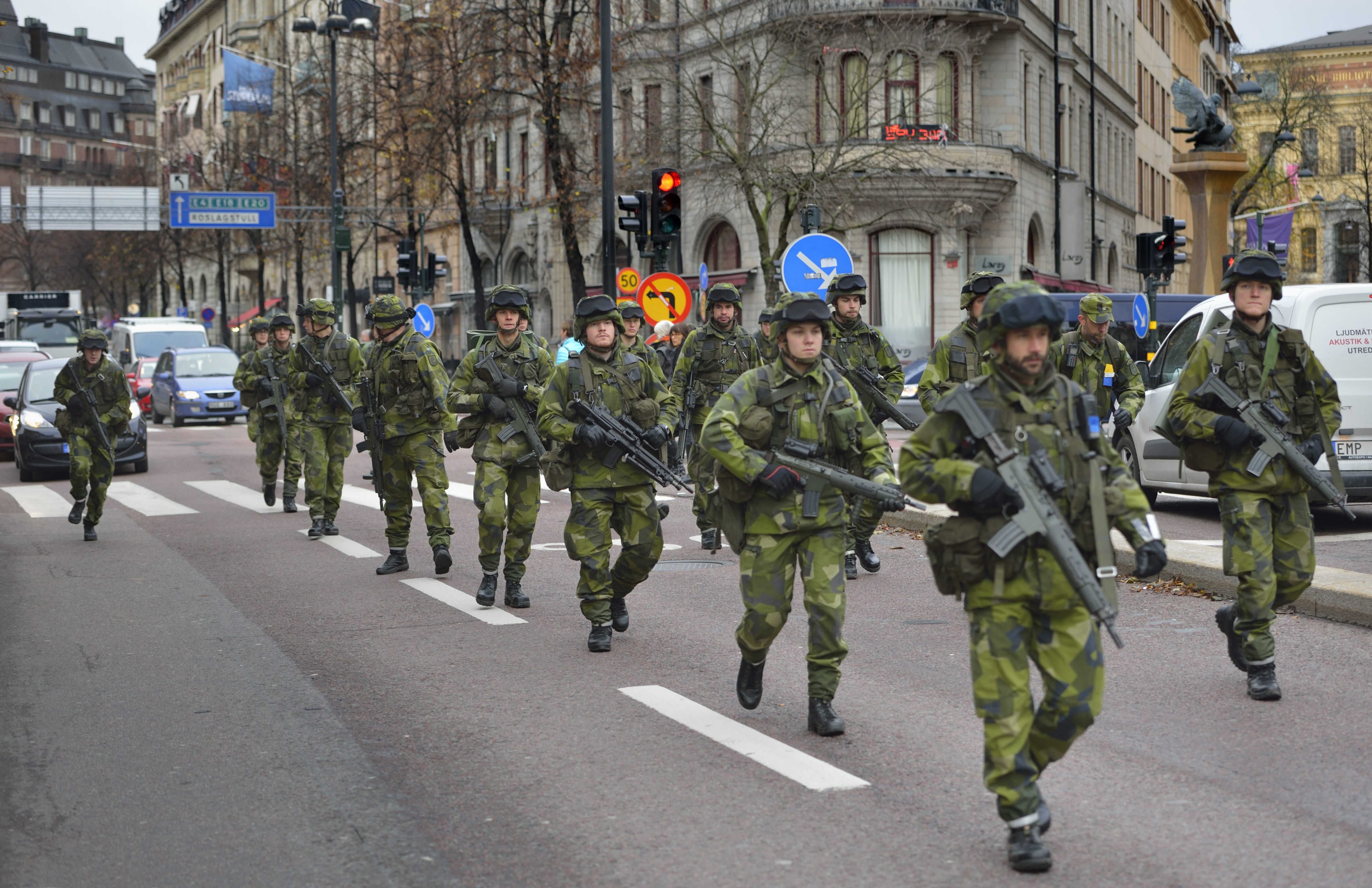City, Stockholm, Militärövning, Livgardet