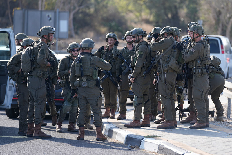 Soldater i centrala Israel.