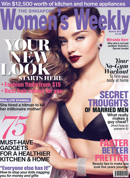 Miranda Kerr på omslaget till Womens Weekly.