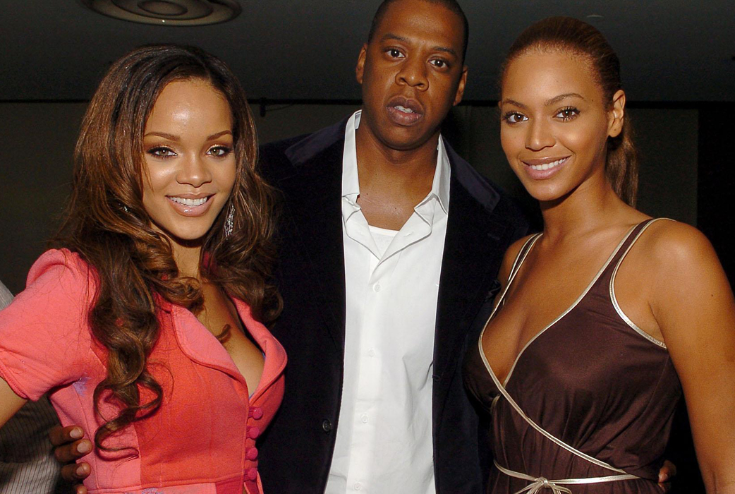 Rihanna, Jay-Z och Beyoncé. Rihanna, Jay-Z och Beyoncé.