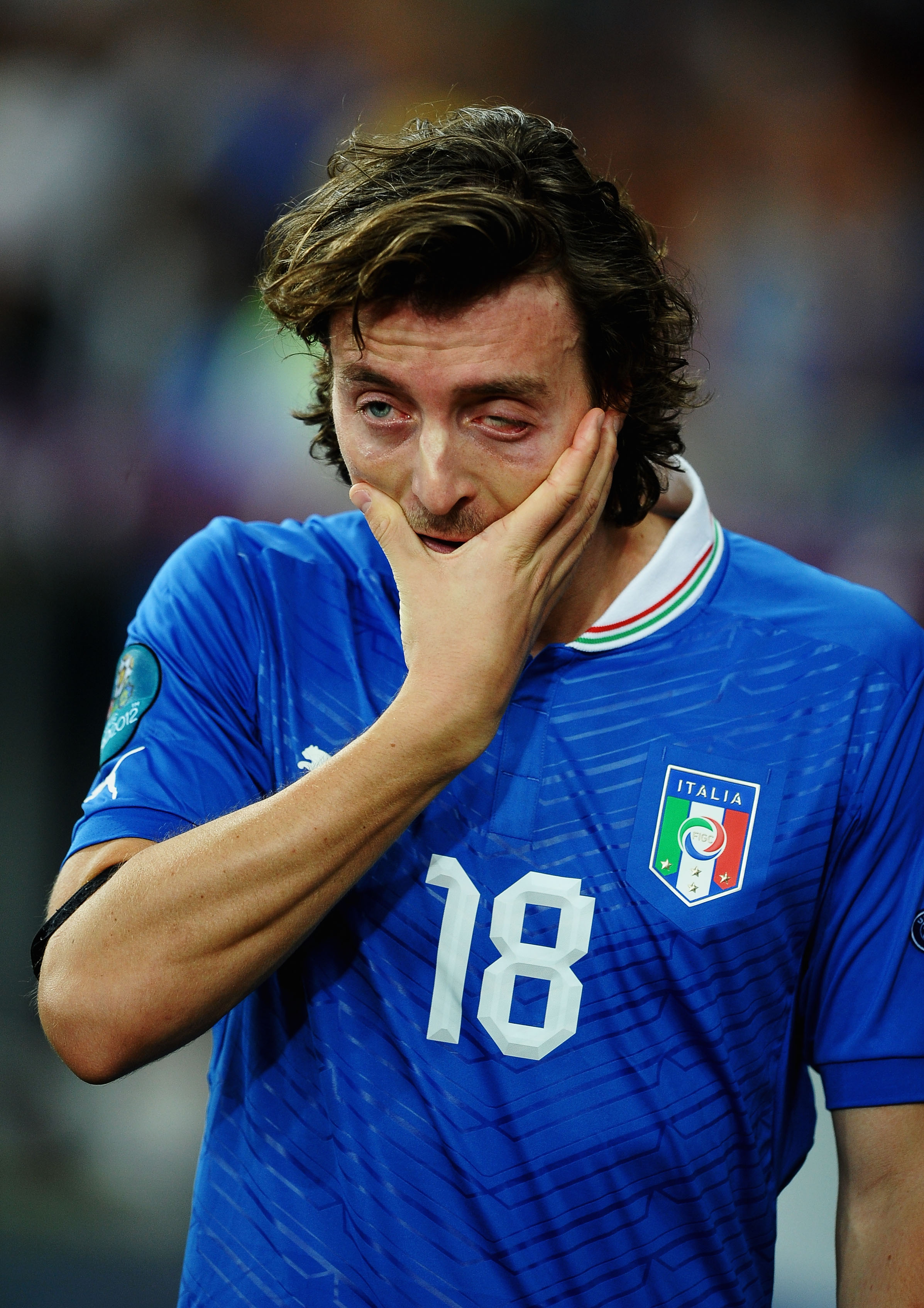 Montolivo grät. Montolivo grät.