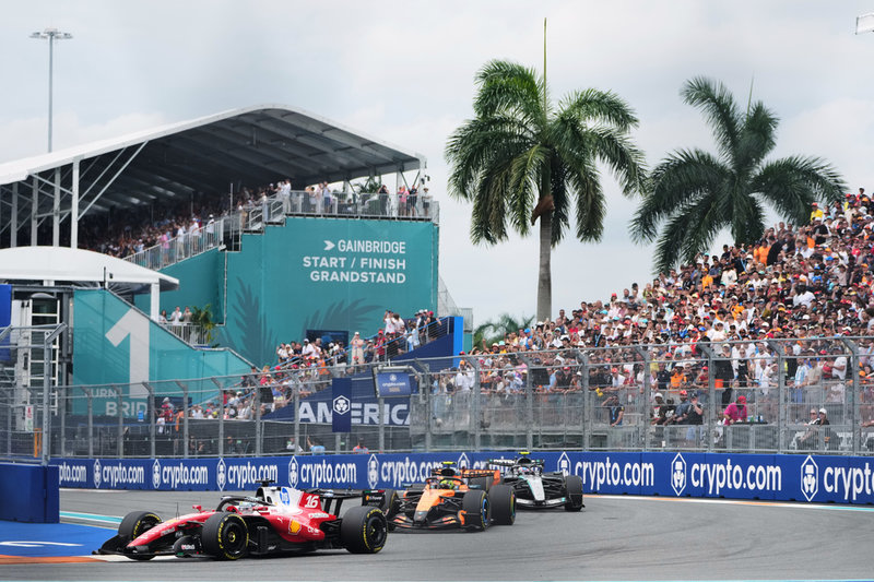 Charles Leclerc, Lando Norris och Kimi Antonelli.