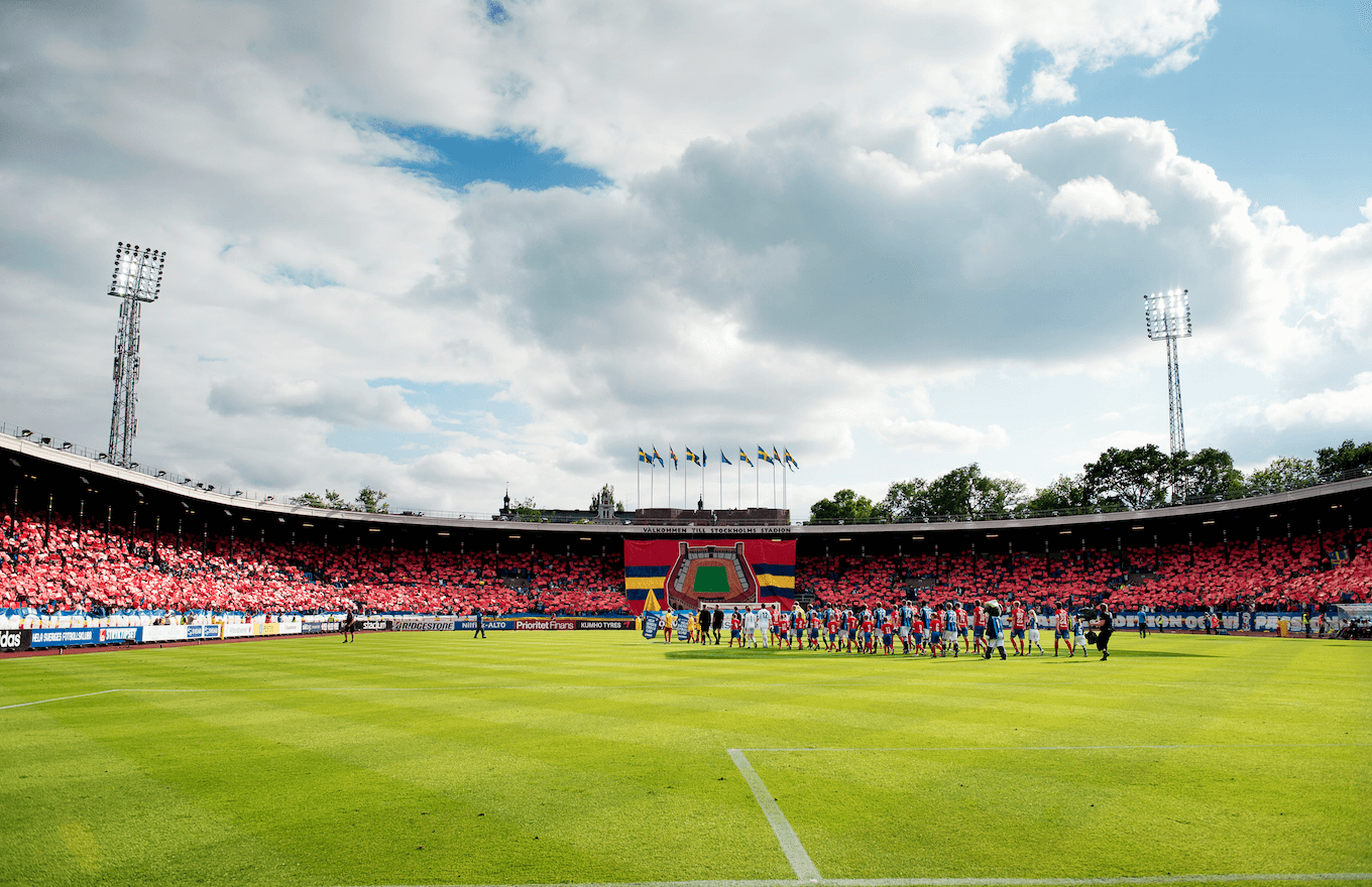 En del av det mäktiga tifot som det bjöds på i avslutningsmatchen. En del av det mäktiga tifot som det bjöds på i avslutningsmatchen.