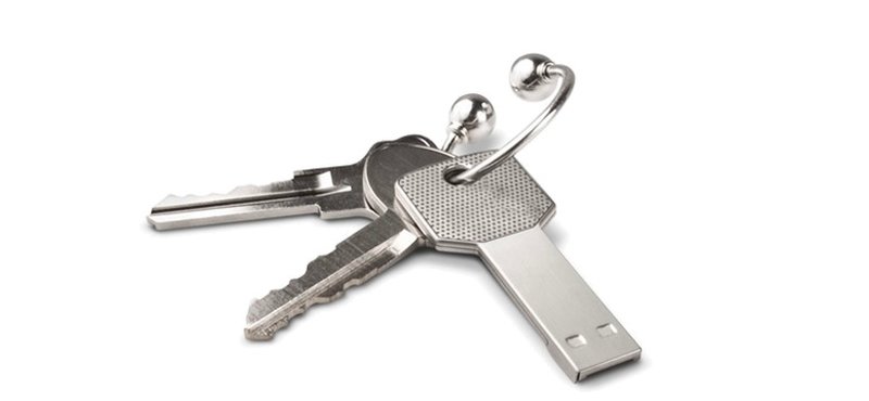 USB-minne i form av nyckel