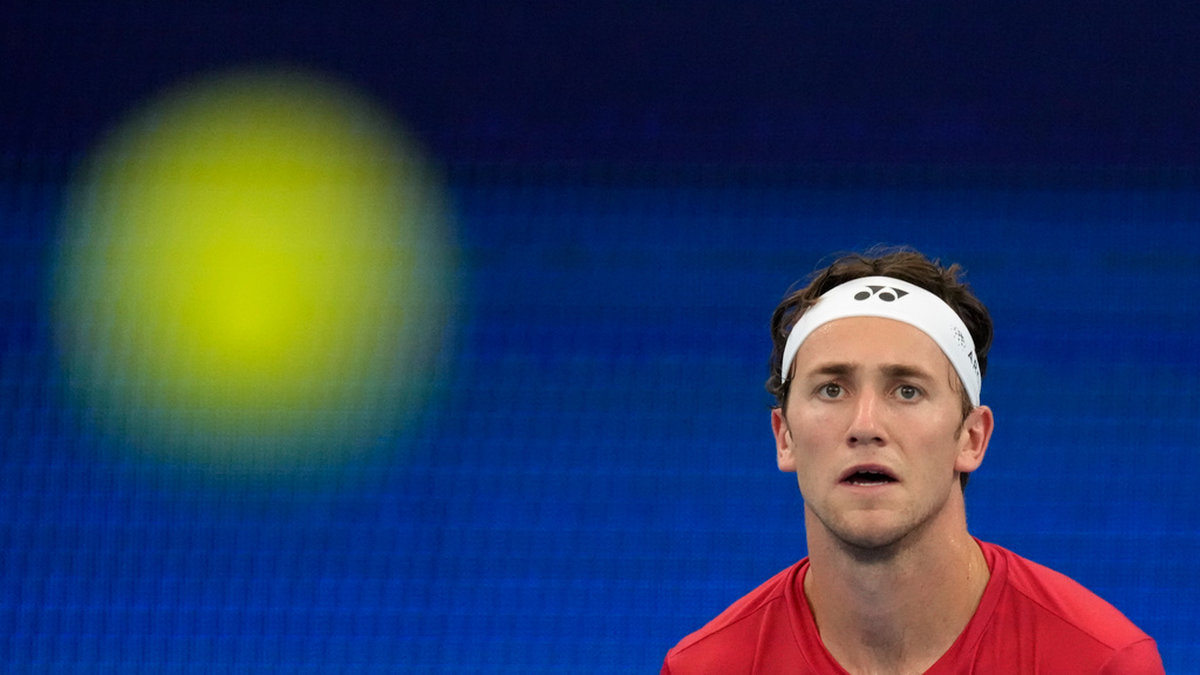 Det blir inget spel i Australian Open för skadade Casper Ruud. Arkivbild.