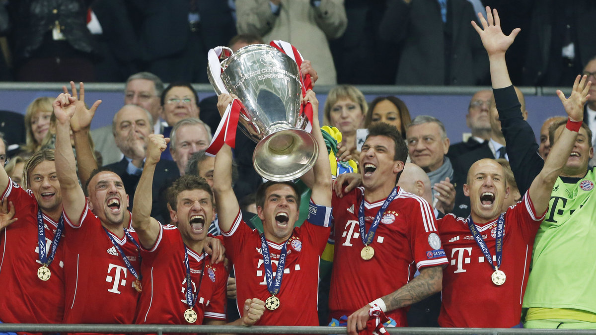 Bayern München vann Champions League förra säsongen efter att ha besegrat Borussia Dortmund i finalen med 2–1.