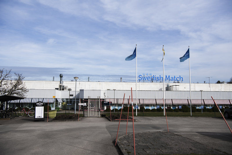 Swedish Match AB:s fabrik i Tidaholm. Foto: Viktoria Bank / TT