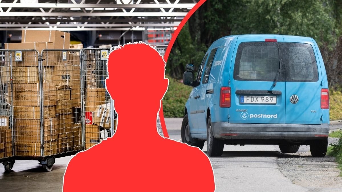 Postnord-anställd stal paket – fångades på film