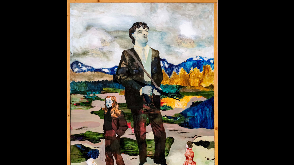 'Om kriget (igen och igen)' målades av Mamma Andersson i samband med Balkankriget. Pressbild.