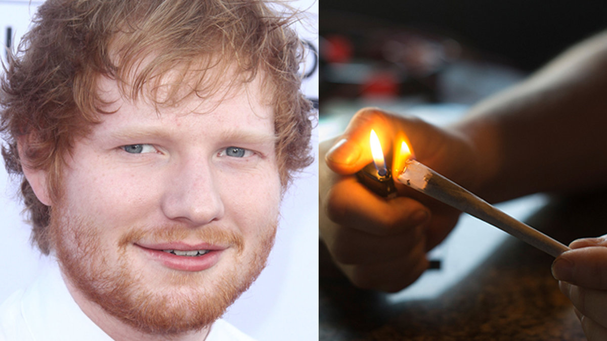 Ed Sheeran har slutat röka gräs.
