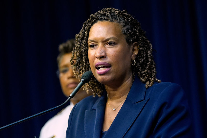 USA:s huvudstad Washington DC:s borgmästare Muriel Bowser, fotograferad på måndagen.