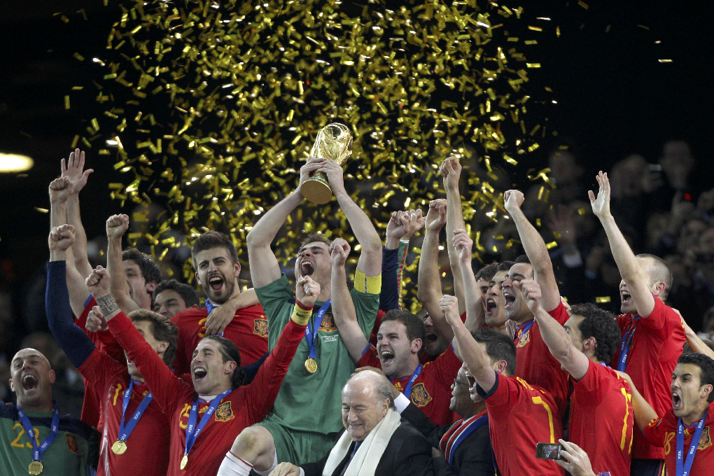 Spanien vann det senaste VM:et.