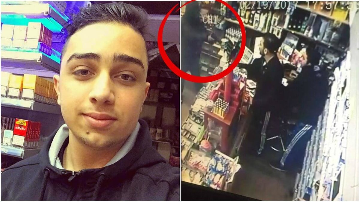 18-åriga Sajad Amer brukar ibland hjälpa sin bror Yaser i hans butik på Skolallén i Landskrona.