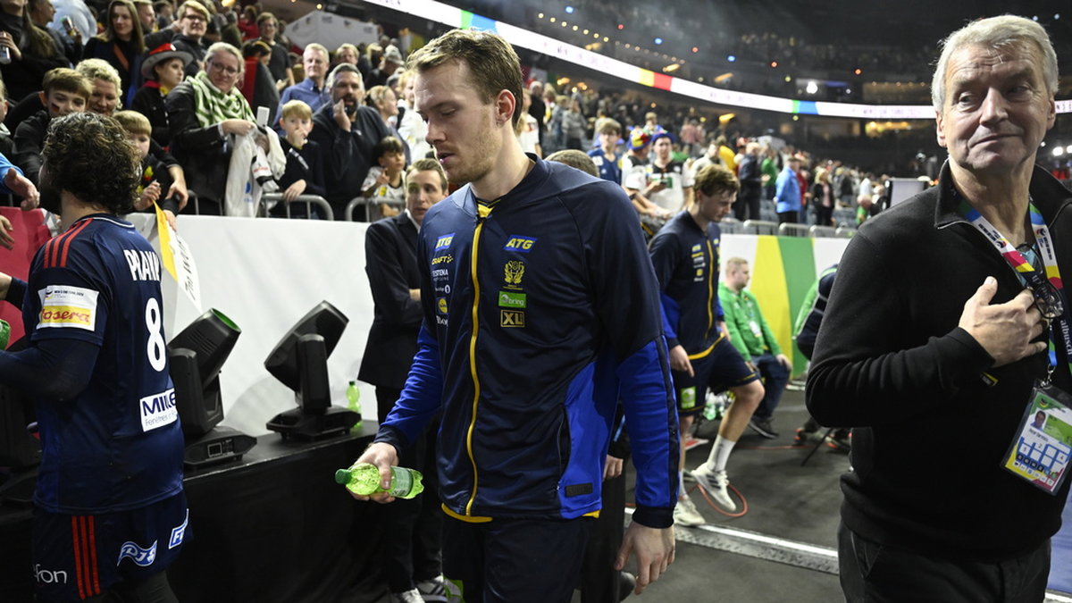 Sveriges Felix Claar var besviken på domarna efter förlusten i fredagens semifinal mot Frankrike i handbolls-EM.