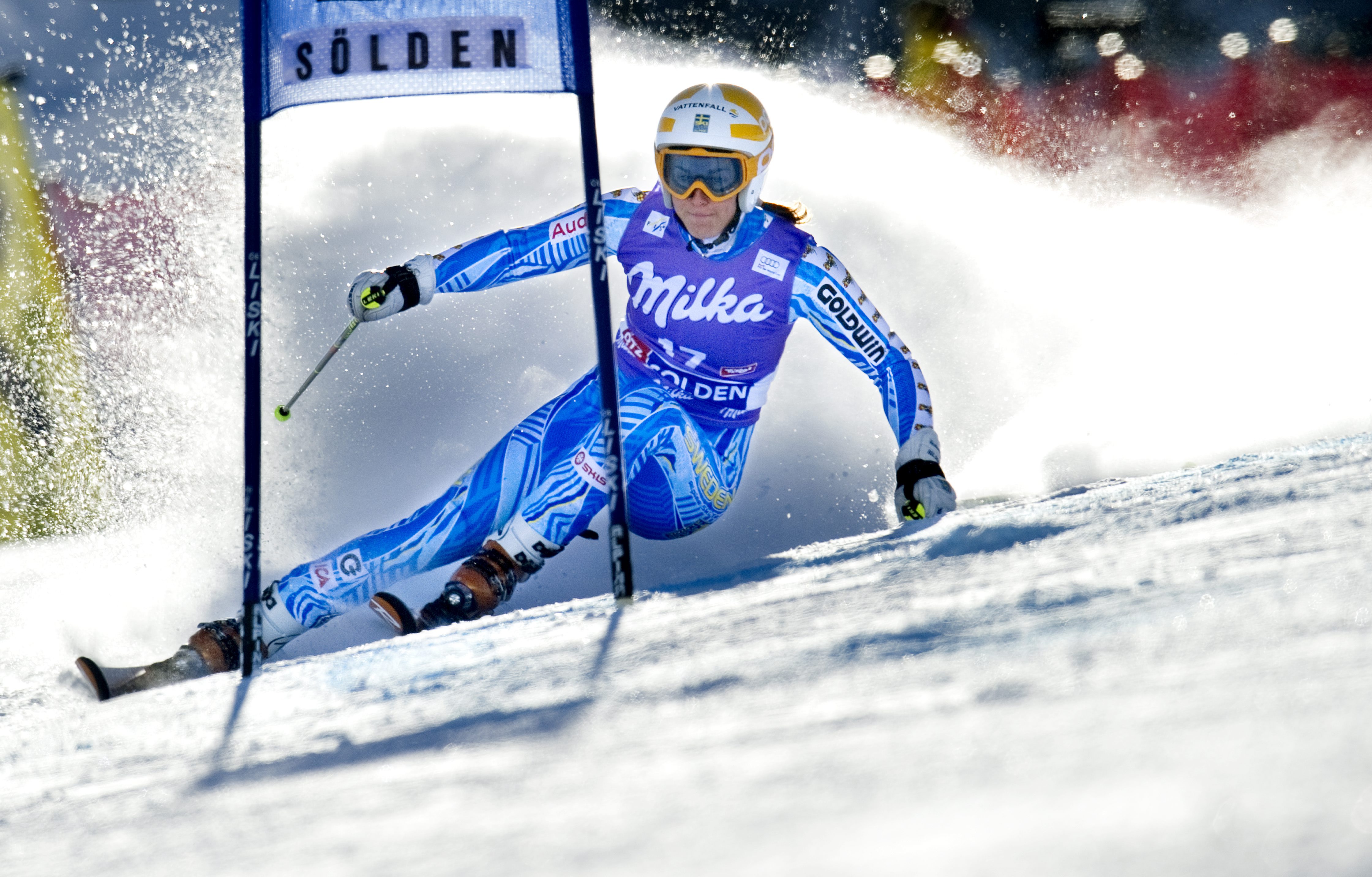 Slalom, Frida Hansdotter, Maria Pietilä-Holmner, Therese Borssén, Maria Höfl-Riesch, Marlies Schild