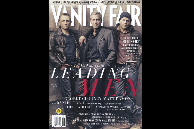 Daniel Craig, Geroge Clooney och Matt Damon på samma bild - kan det bli bättre?