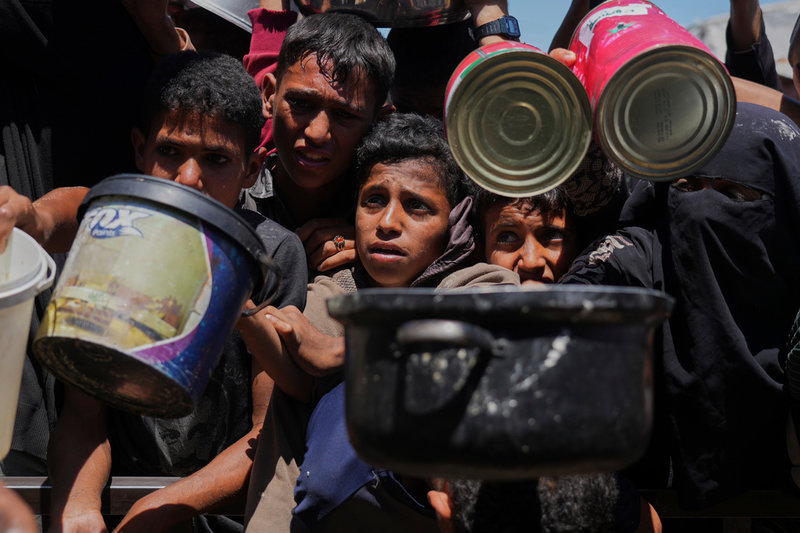 Matutdelningen i Gaza har inte funkat på väldigt länge. Bild från 2 juni.