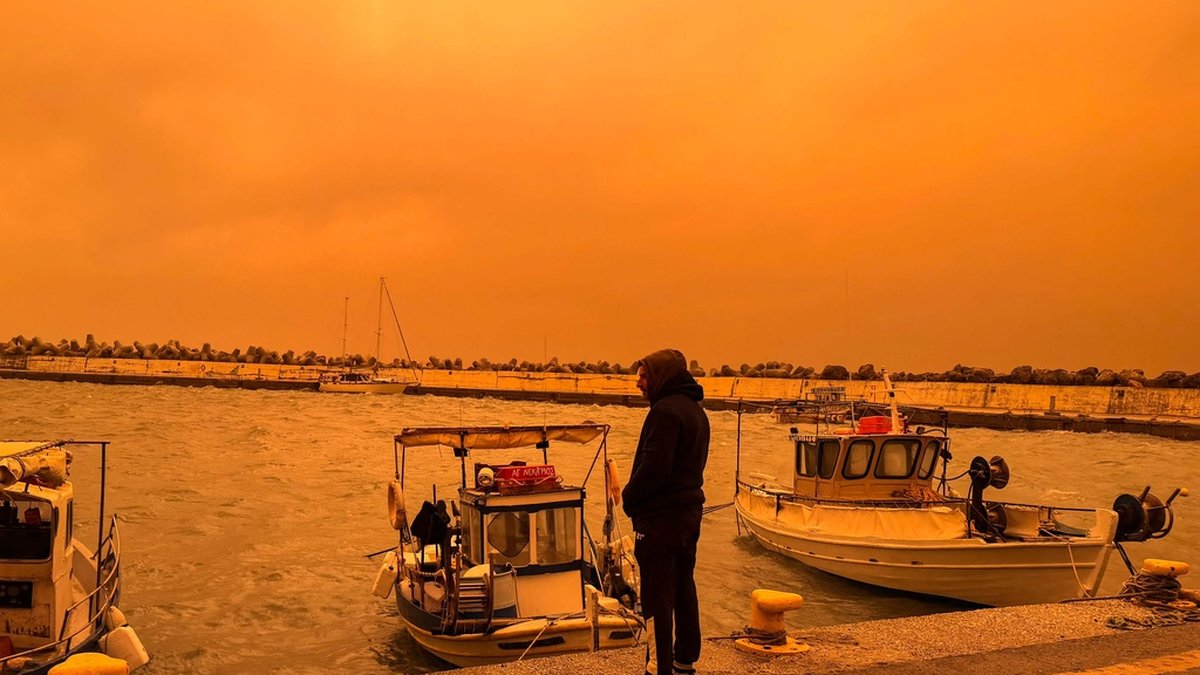 Turistparadiset har färgats helt orange: 
