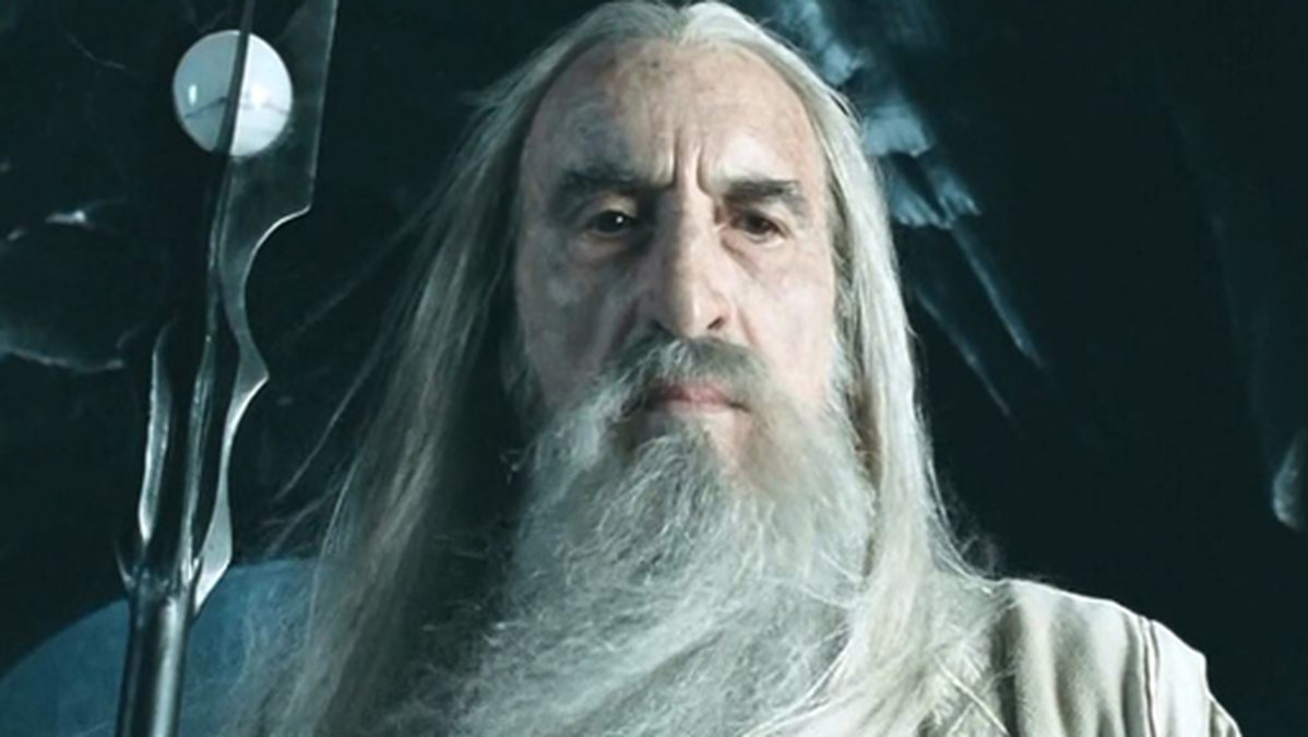 Christopher Lee som Saruman. 