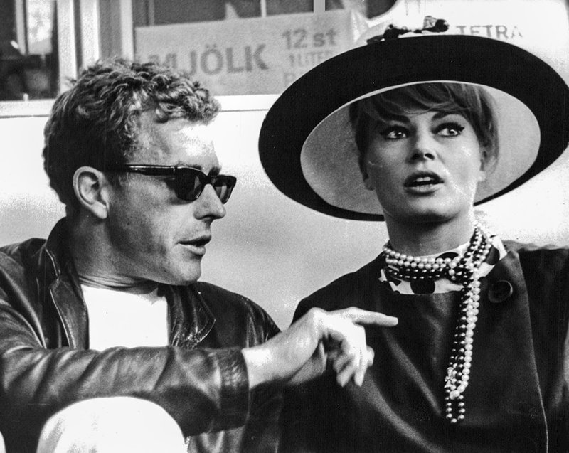 Två stora Malmöprofiler: Bo Widerberg och Anita Ekberg, ur dokumentären "I huvudet på Bo". 