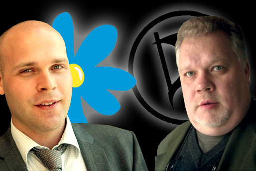 Erik Almqvist (sd) vs Henrik Alexandersson (pp) i en het sms-duell om politik för unga män.