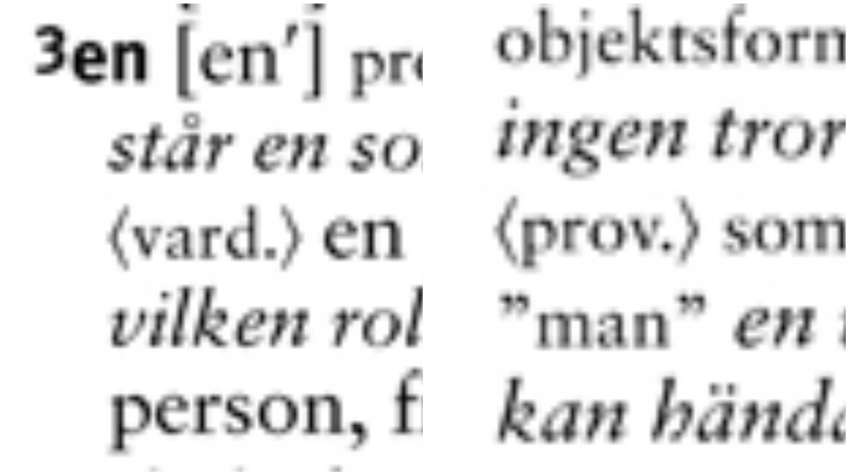 en istället för man