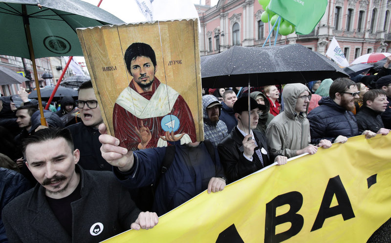 Pavel Durov, som ligger bakom appen Telegram, har i vissa kretsar höjts som en symbol för det fria ordet. Arkivbild.