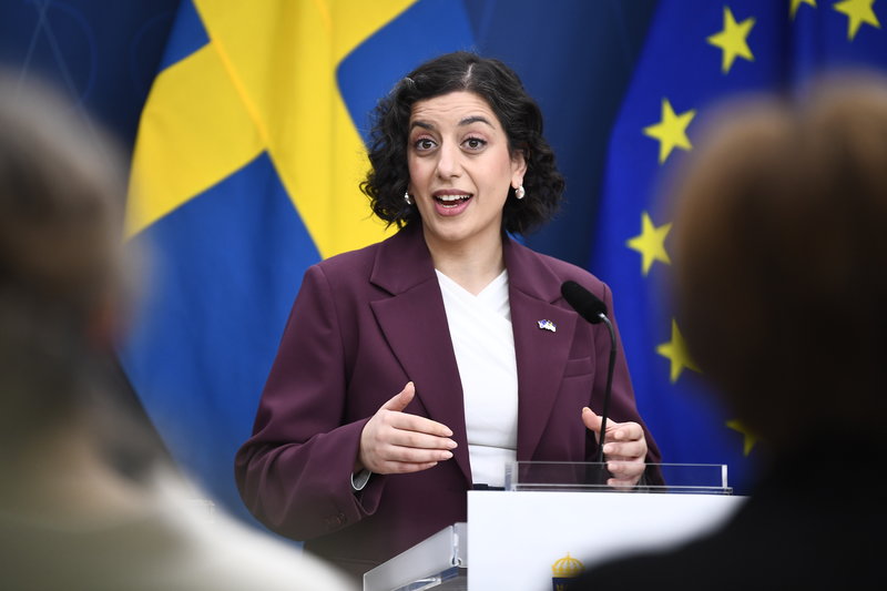 Utbildnings- och integrationsminister Simona Mohamsson (L). Foto: Linus Schröder/TT