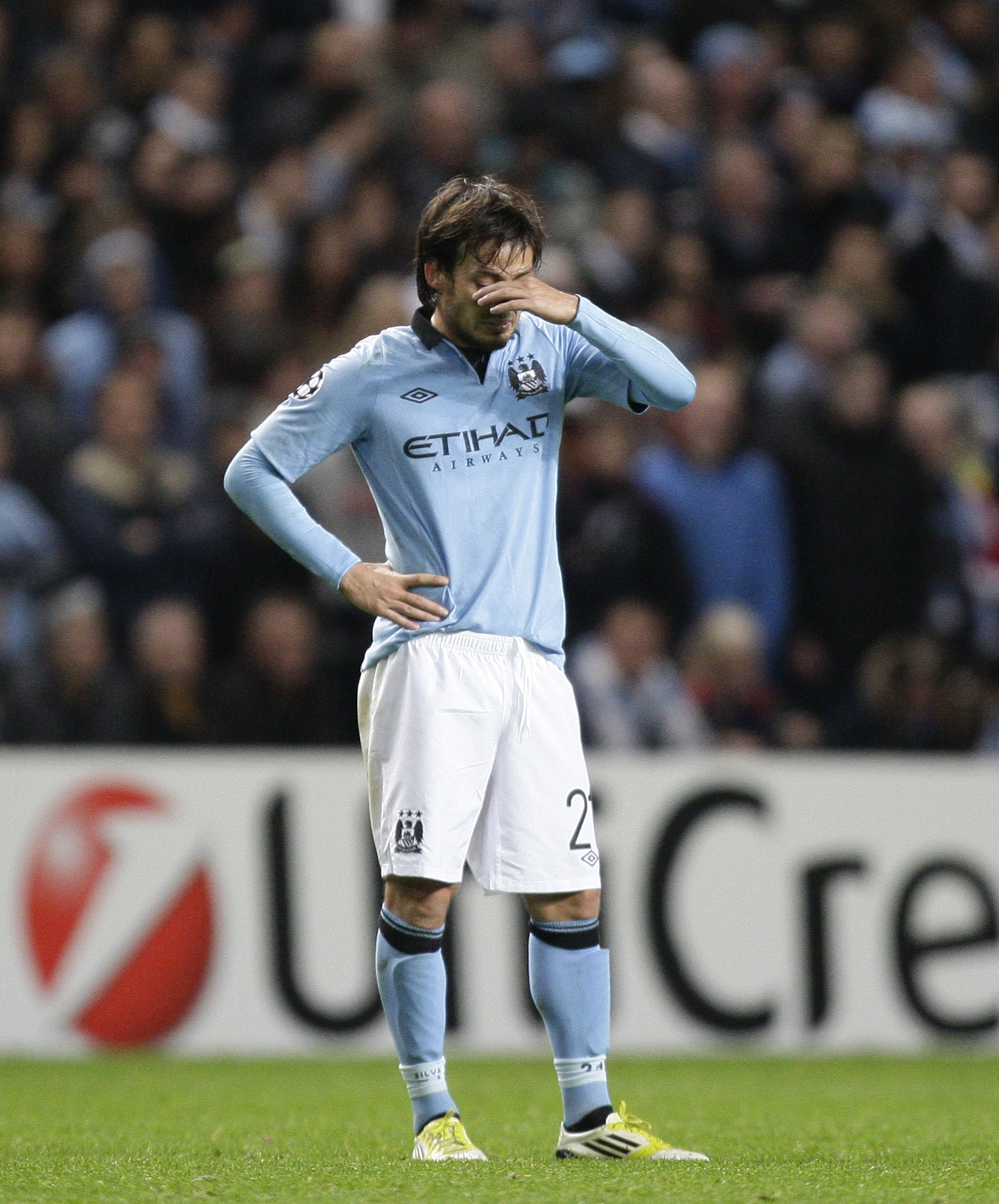 Efter 1–1 mot Real Madrid i kväll är det omöjligt för City att ta sig till slutspel. Efter 1–1 mot Real Madrid i kväll är det omöjligt för City att ta sig till slutspel.