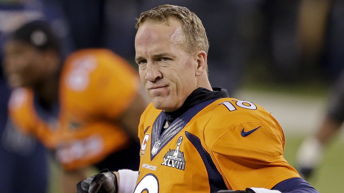 Denver Broncos quarterback Peyton Mannings var en av matchens största stjärnor.