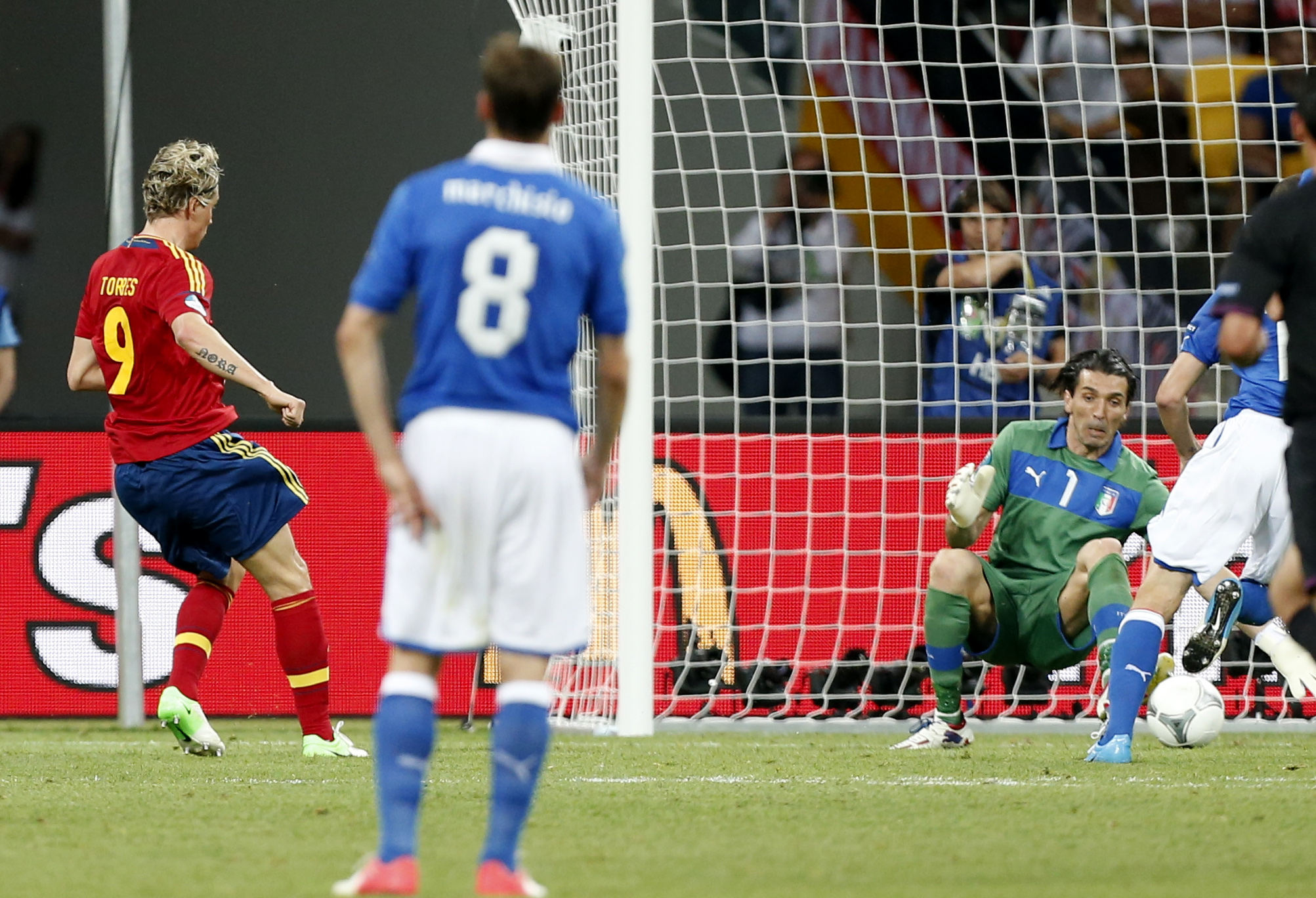 Buffon var chanslös på avslutet. Buffon var chanslös på avslutet.