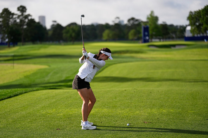 Linn Grant under damernas första majortävling för säsongen. 