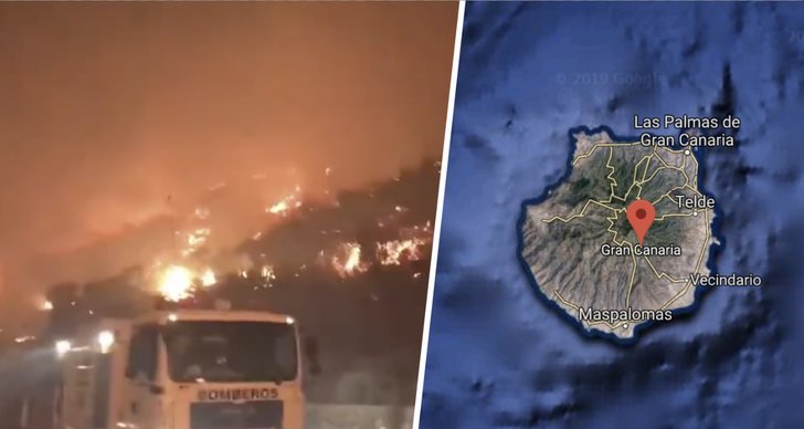 Skogsbrand, Gran Canaria
