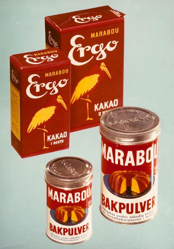 Marabou ergo cakao 1959. Kakaopulvret var en av de första produkterna som Marabou tillverkade på fabriken i Sundbyberg. Marabou ergo cakao 1959. Kakaopulvret var en av de första produkterna som Marabou tillverkade på fabriken i Sundbyberg.