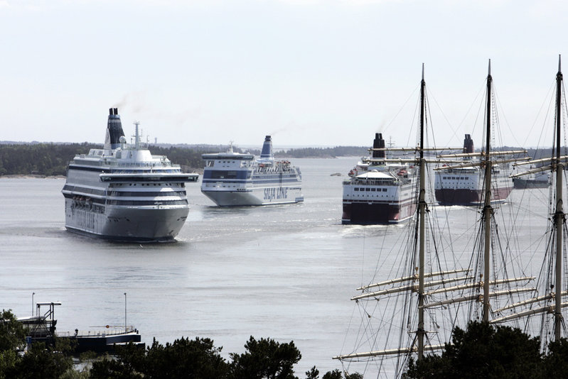 Färjorna till och från Åland går i skytteltrafik. Arkivbild.