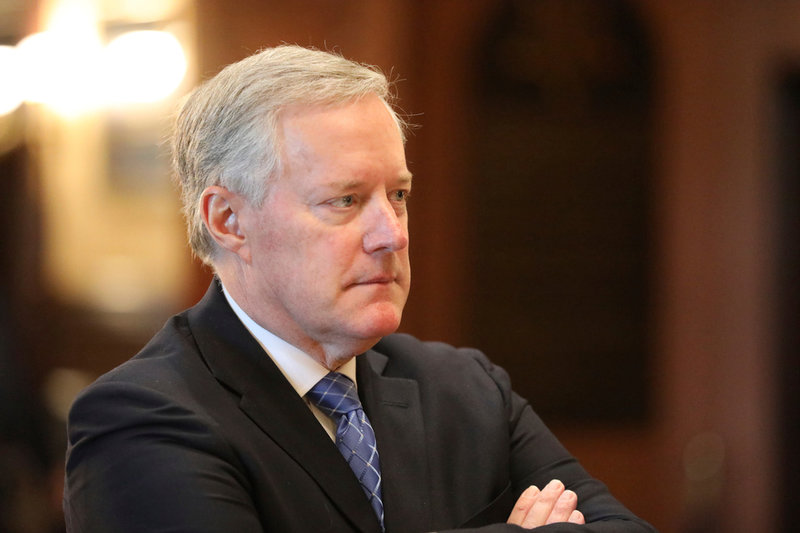 Tidigare stabschefen Mark Meadows. Arkivbild.